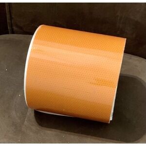 3M Orange Diamond Grade Reflective Graphic Vinyl Tape 6 Inch x 18 Inch Long Roll